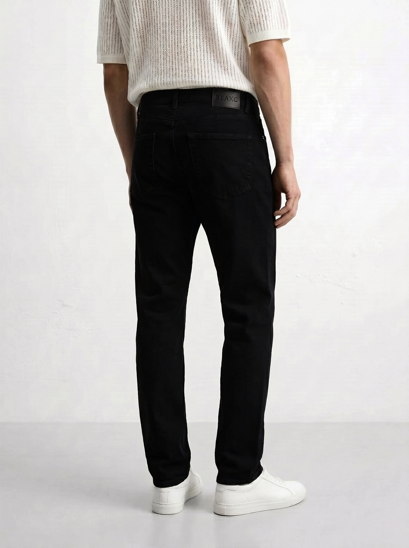 No Fade Black Jeans for Men