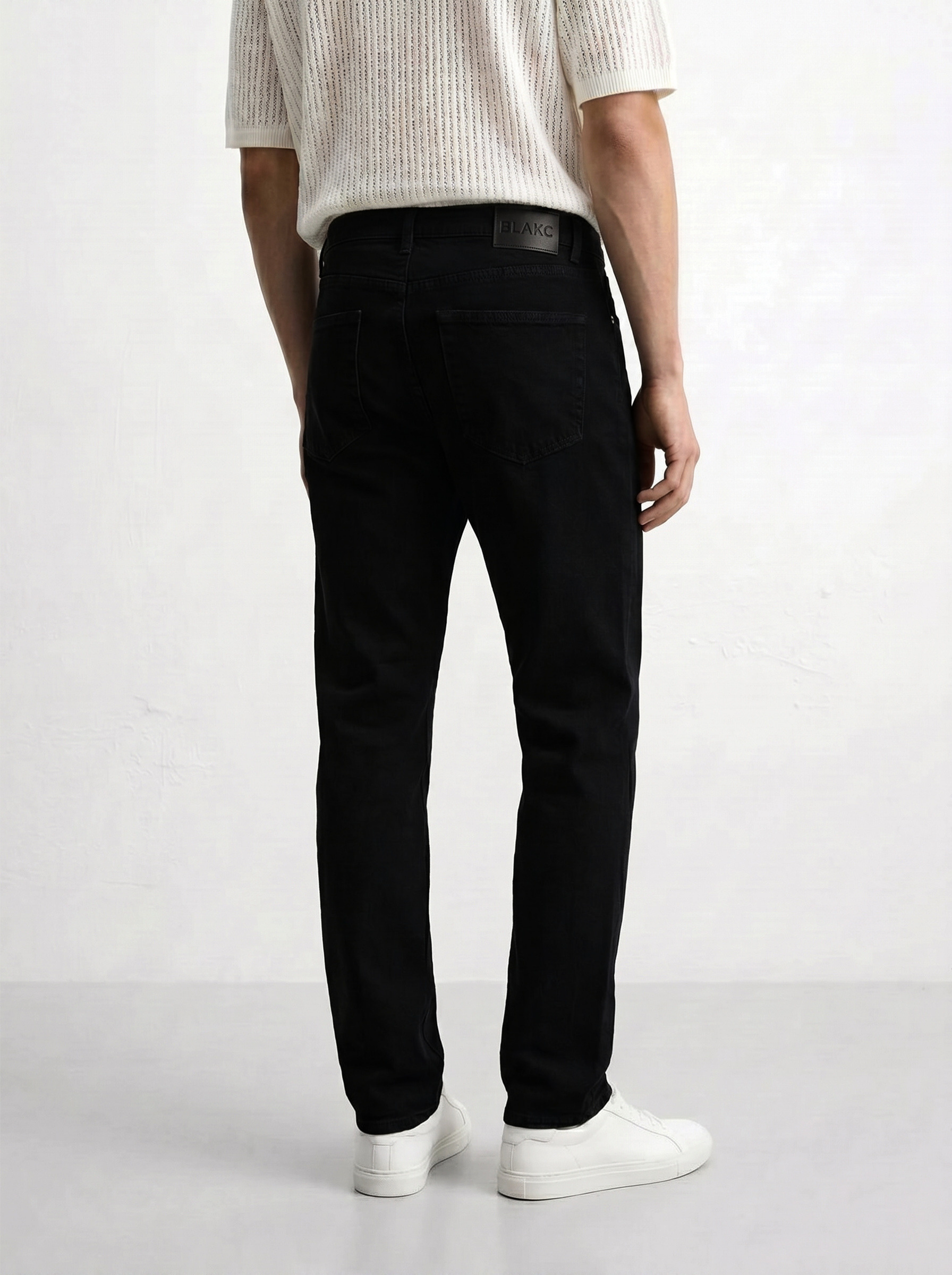 No Fade Black Jeans for Men