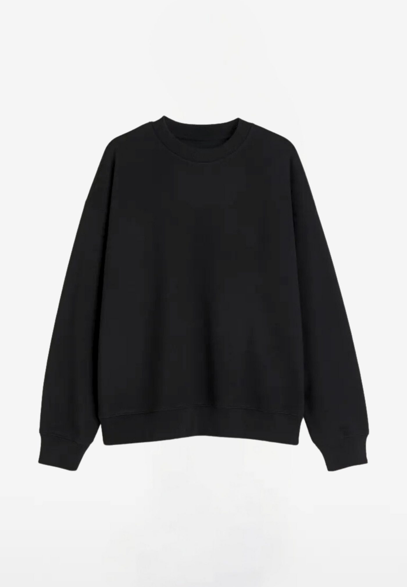 No Fade Black Sweatshirt Men Top