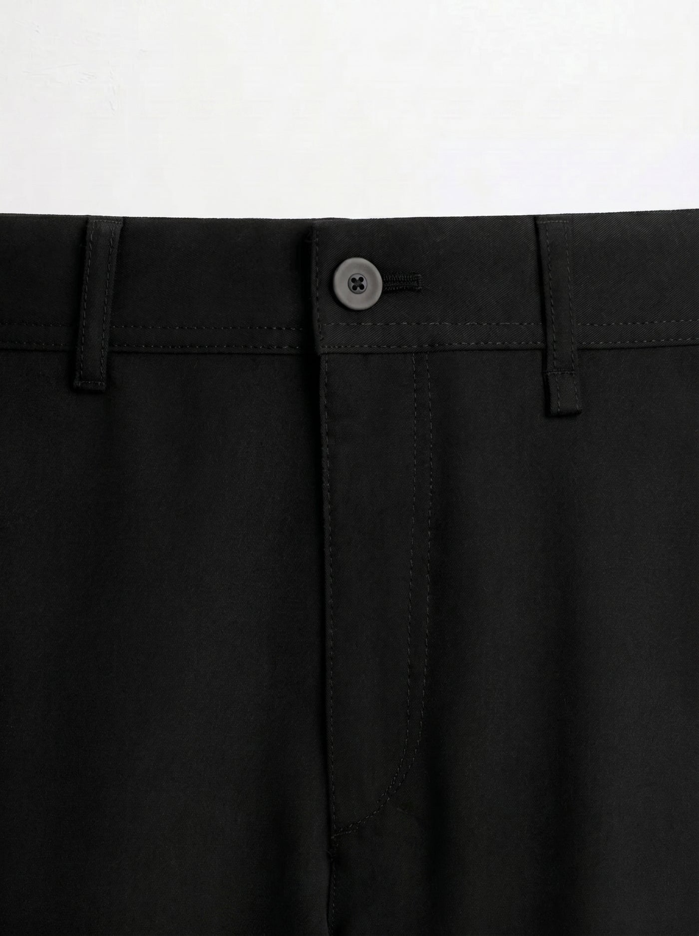 No Fade Black Chinos Cotton Pants