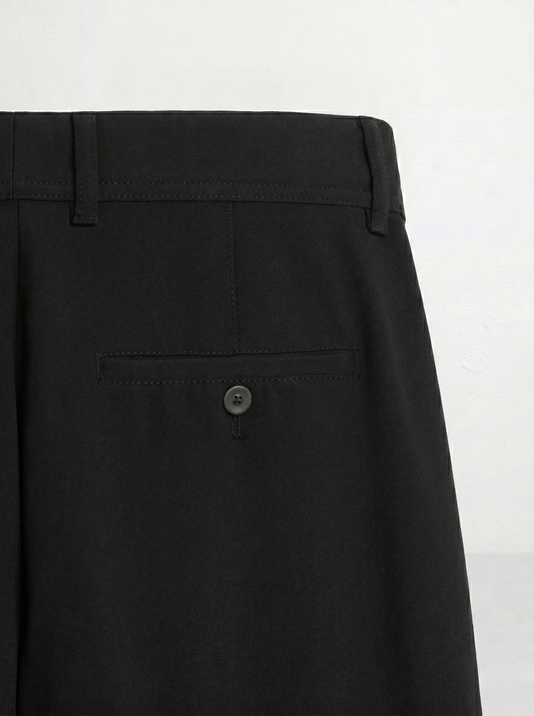 No Fade Black Chinos Cotton Pants