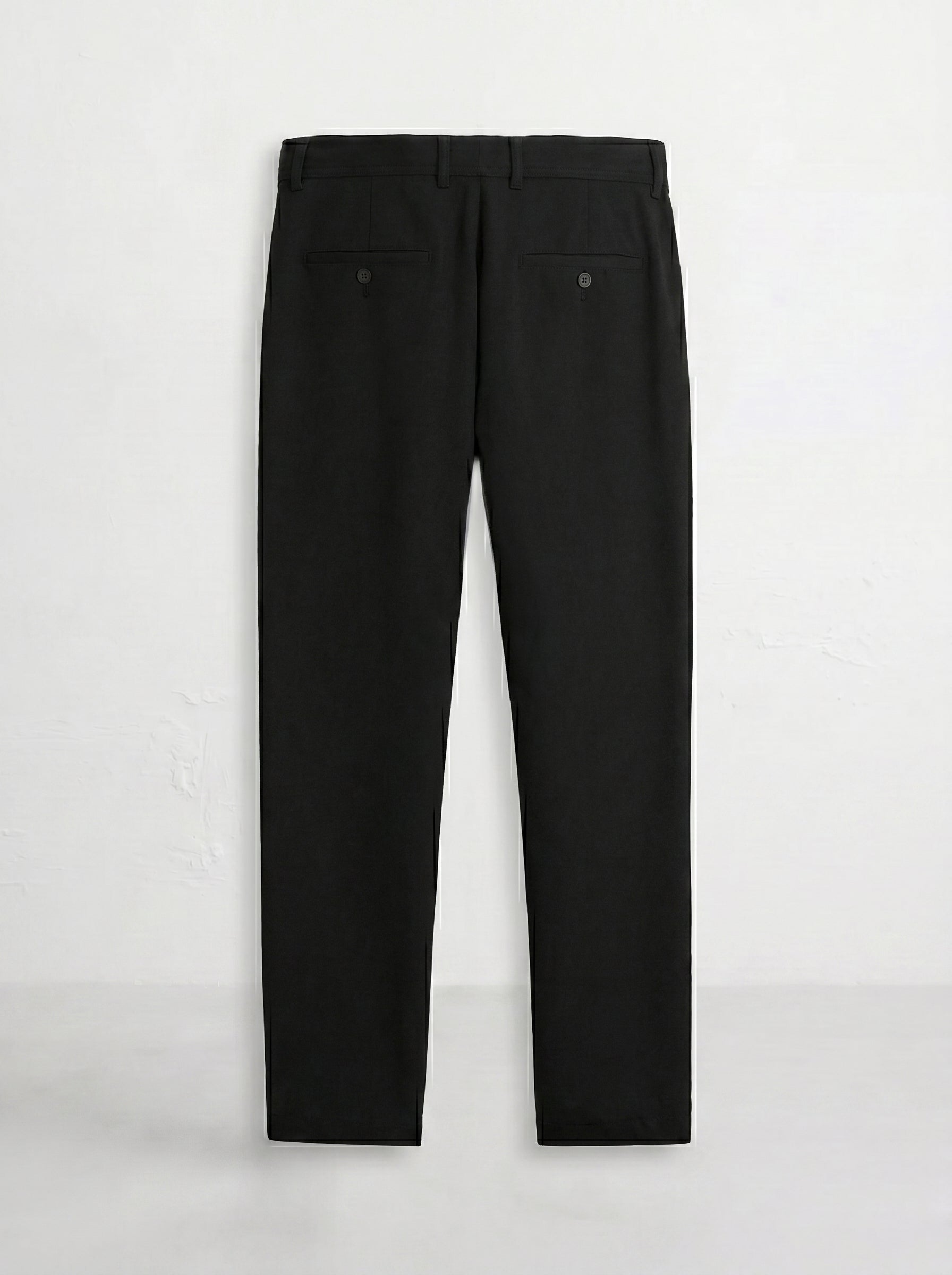 No Fade Black Chinos Cotton Pants