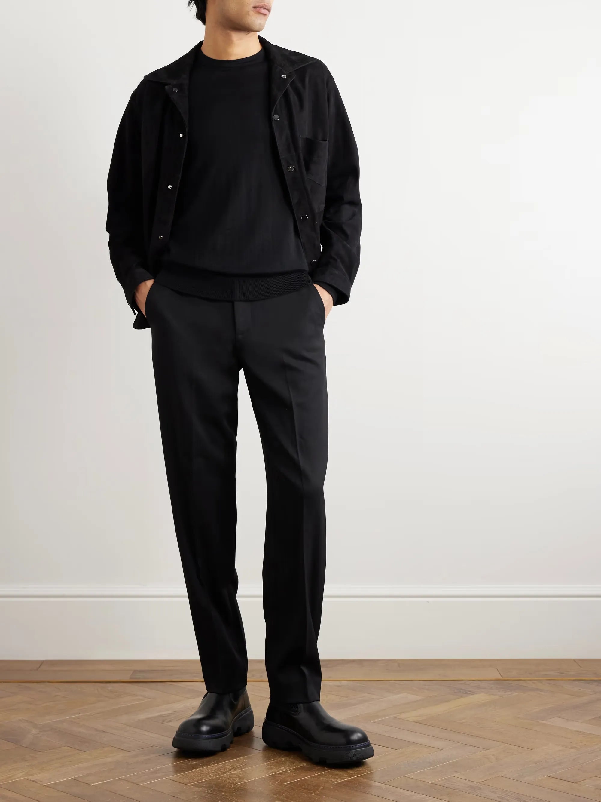 black chinos for men